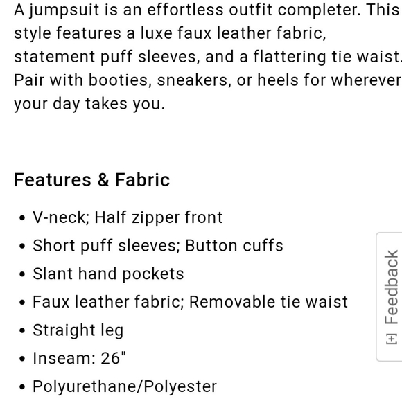 NWT! Express Faux Leather Women's Straight-Leg Belted Jumpsuit Size XS - Picture 15 of 17